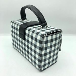 Guess britta checker trunk crossbody